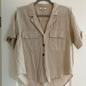 Madewell Natural Linen Shirt